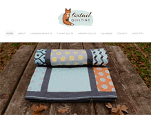 Tablet Screenshot of foxtailquilting.com